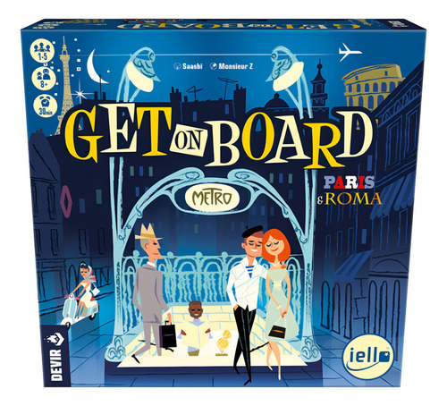 Get On Board Paris & Roma Jogo De Tabuleiro Devir Bggobprps