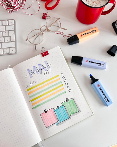 Stabilo Boss Pastel 15 Piezas + Organizador Deskset