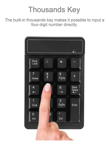 Teclado Numérico Inalámbrico 2.4ghz Semi-mecanico Waterproof