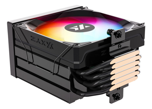 Disipador Para Cpu Xyz Thermax Pulsar 6, 6 Heatpipes, Negro