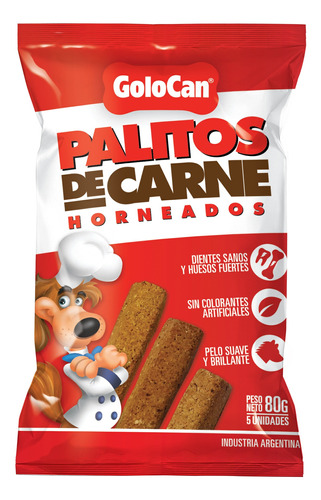 Snack Perro Golocan Palitos De Carne