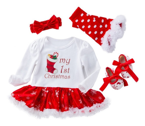 Ropa De Navidad, Bebé (0-24 Meses), Juego De 4 Piezas