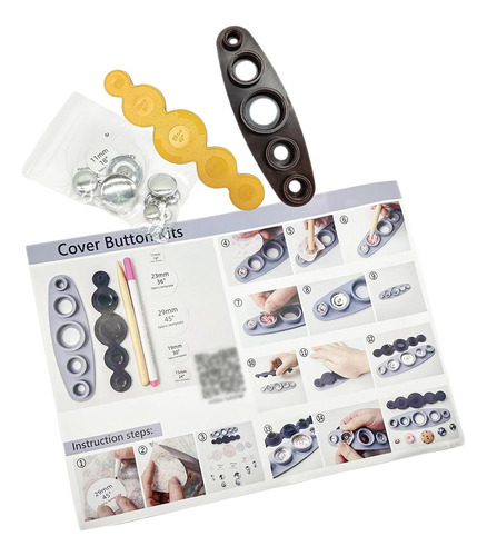 Máquina Para Hacer Botones Cubiertos De Tela, Con Botones