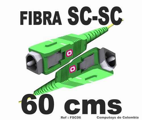 Imagen 1 de 7 de Cable Modem Fibra Optica Sc-sc 60 Cm Ref Fsc06 Computoys Sas