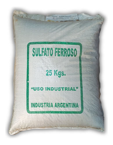 Fertilizante Sulfato De Hierro (ferroso) X 25 Kg 