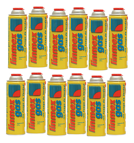 Kit Para Soplete Cartucho Gas Butano 275 Gr 12pz Linmex