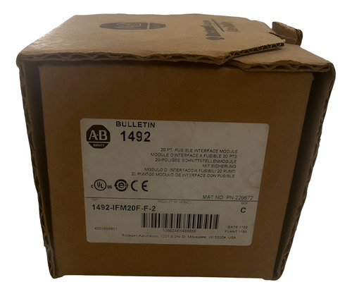 Allen Bradley 1492-ifm20f-f-2 Módulo De Interfaz Digital Fus