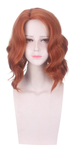 Peluca De Pelo The Avengers X-men Black Widow Cosplay Simula