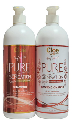 Cloe Shampoo + Acondicionador Pure Sensation Repair 1000 Ml