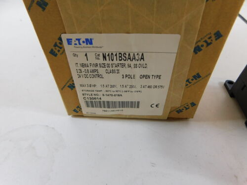Eaton Nsb N101bsaa3a Non-reversing Starters Open 3p 0.25 Bbz