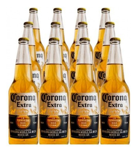 Cerveza Corona 710ml caja de 12 unidades