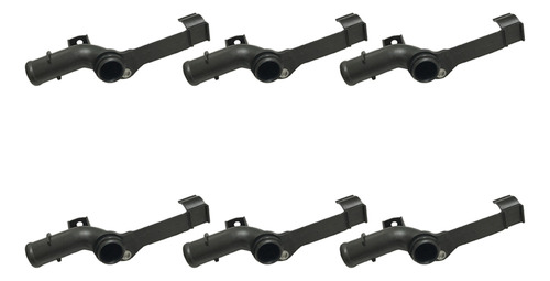 6x Black Plastic Engine Water Tube For Ci Head