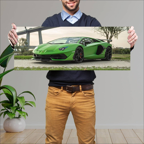 Cuadro 30x80cm Auto 2018 Lamborghini Aventador S 415