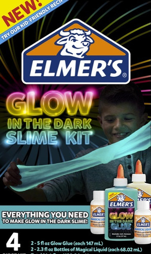 Elmer's Glitter Slime Glow In The Dark Kit Xtreme C