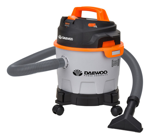 Aspiradora extractora De tacho Daewoo Davc Series DAVC90-10L 10L  gris y negra y naranja 110V 50Hz DAVC90-10L