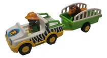 Comprar Playmobil 123 Auto Safari Con Trailer Leon Junior