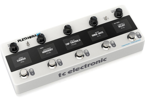 Placa de pedal Tc Electronic Plethora X5 com 5 interruptores Toneprint