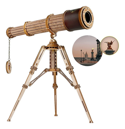 Kit De Maqueta De Telescopio Monocular En 3d, Rompecabezas D