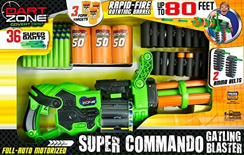 Imagen 3 de 7 de Dart Zone Super Comando Gatling Blaster.