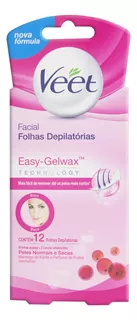 Folhas para Depilação Facial Frutas Vermelhas Veet 12 Unidades