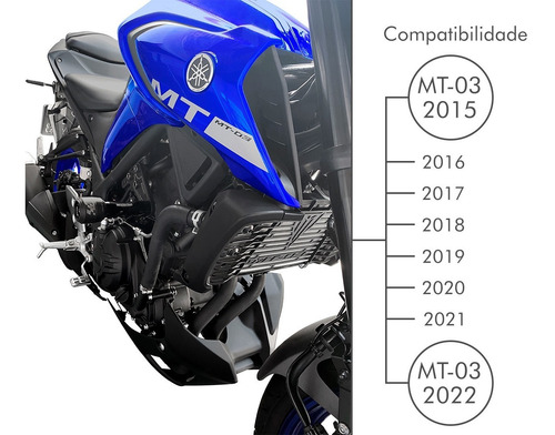 Imagem 3 de 6 de Kit Mt 03 Slider Gp Diant. - Tras. Tela Radiador 2015 A 2022