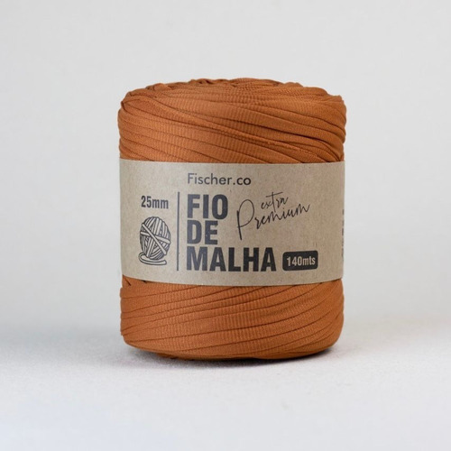 Fio De Malha Premium Para Crochê 140 Metros Todas As Cores Cor Terracota