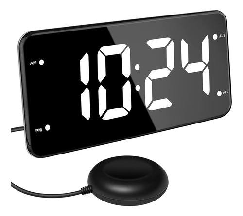 Reloje Digital De Alarma Fuerte Para Durmientes Pesados Ad