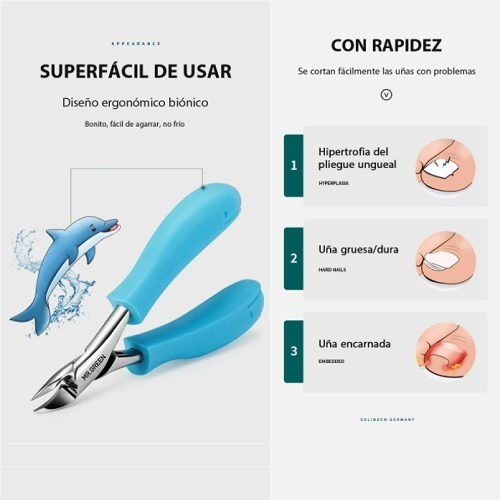 Imagen 10 de 10 de Cortauñas Profesional Pedicura Pies Uñas Encarnadas