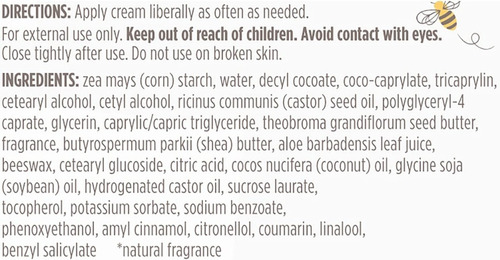 Burt's Bees Crema Para Rozadura De Pañales, Sin Talco, Baby