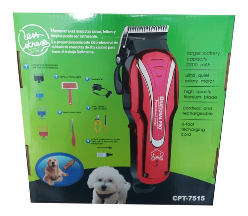 Máquina Profesional Para Cortar Pelo De Mascotas  Digital