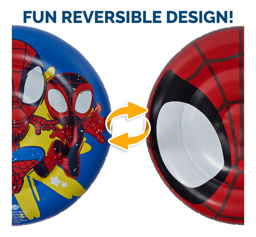 Bote Reversible Pool Float Swimways Marvel Spidey Para Niños