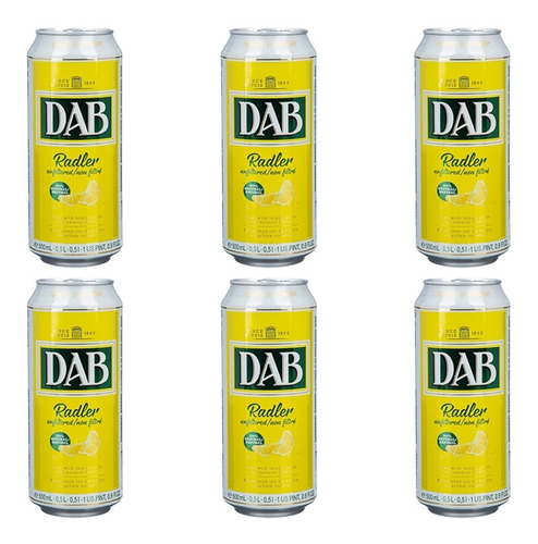 Caja X6 Cerveza Dab Radler 500 Ml