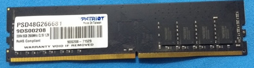 Memoria Ram Patriot De 8gb, 2666 Mhz, Ddr4