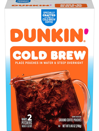 Dunkin' Cold Brew - Paquetes De Caf Molido, 8.46 Onzas (paqu