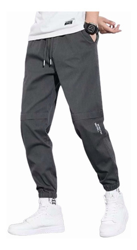 Pantalón S Hombre Sudor Casual Elástico Joggings Sport Solid