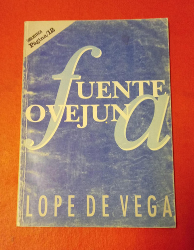 Fuenteovejuna Lope De Vega Libro Fisico