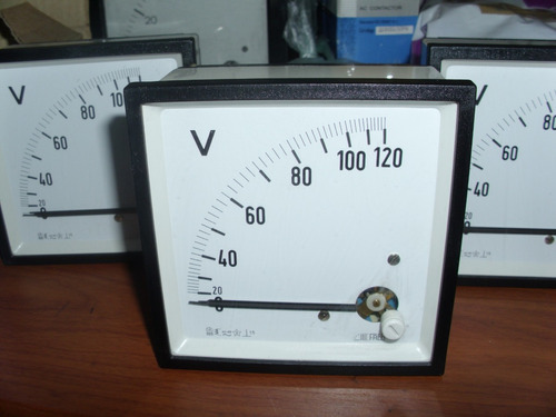 Reloj Voltimetro 110 Voltios 115 120 Panel Generador 120v