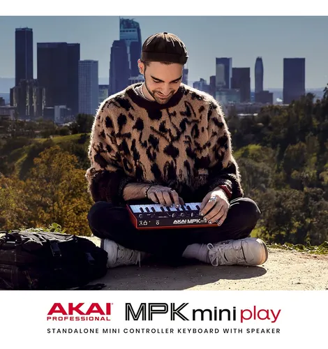 Akai Professional Mpk Mini Play Mk3 - Teclado Midi Contr...