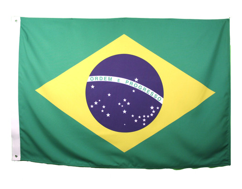 Bandeira Do Brasil Oficial Dupla Face (1,28 X 0,90)