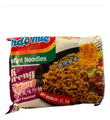Fideo Sabor Carne Picante 80 Gr Indomie Indonesia