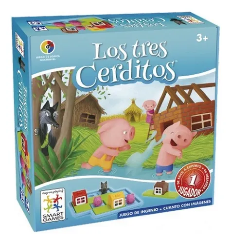 Rompecabezas Puzzle Cerdito Y Lobo + Libro Interactivo