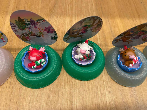 Miniaturas Hatchimals Natal (ver Descrição) (Usado)