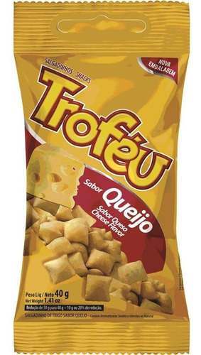 Snack De Trigo Troféu - Sabor Queso 20 Unid. De 40 Grs