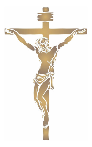 Plantilla Crucifixion 10 X 16  L  Crucifijo Cristiano Jesus
