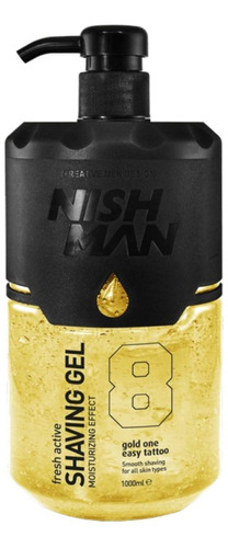 Gel De Afeitar Nishman 1000 Ml Gold One Shaving Gel N8