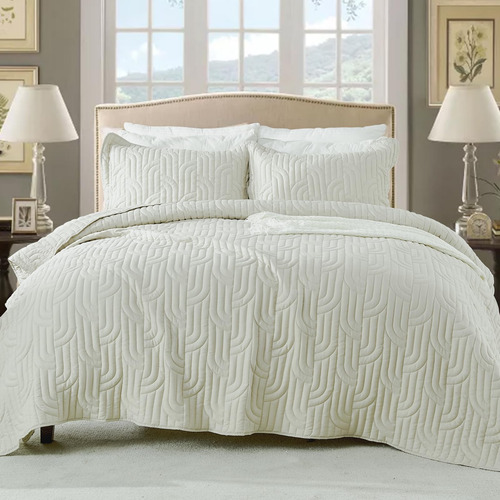 Juego De Colcha Queen Size Cozystitch - Colcha Queen De