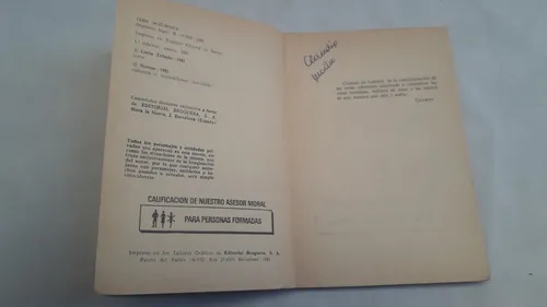 Libro Bolsillo * Los Hombres Sois Asi * Tellado Bruguera (Usado)