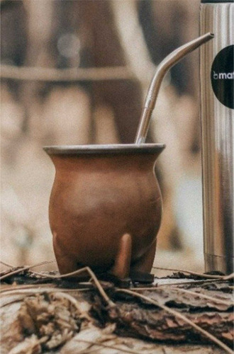Mate Camionero Uruguayo Suela + Pico Loro Acero Marrón Claro Suela