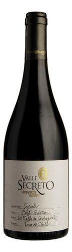 Vino Tinto Valle Secreto Syrah First Edition 750