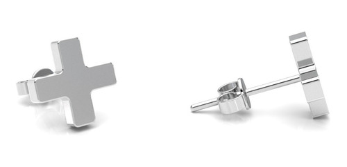 Imagen 2 de 8 de Broquel De Plata 925 Diseño Cruz Para Hombre O Mujer Agálea